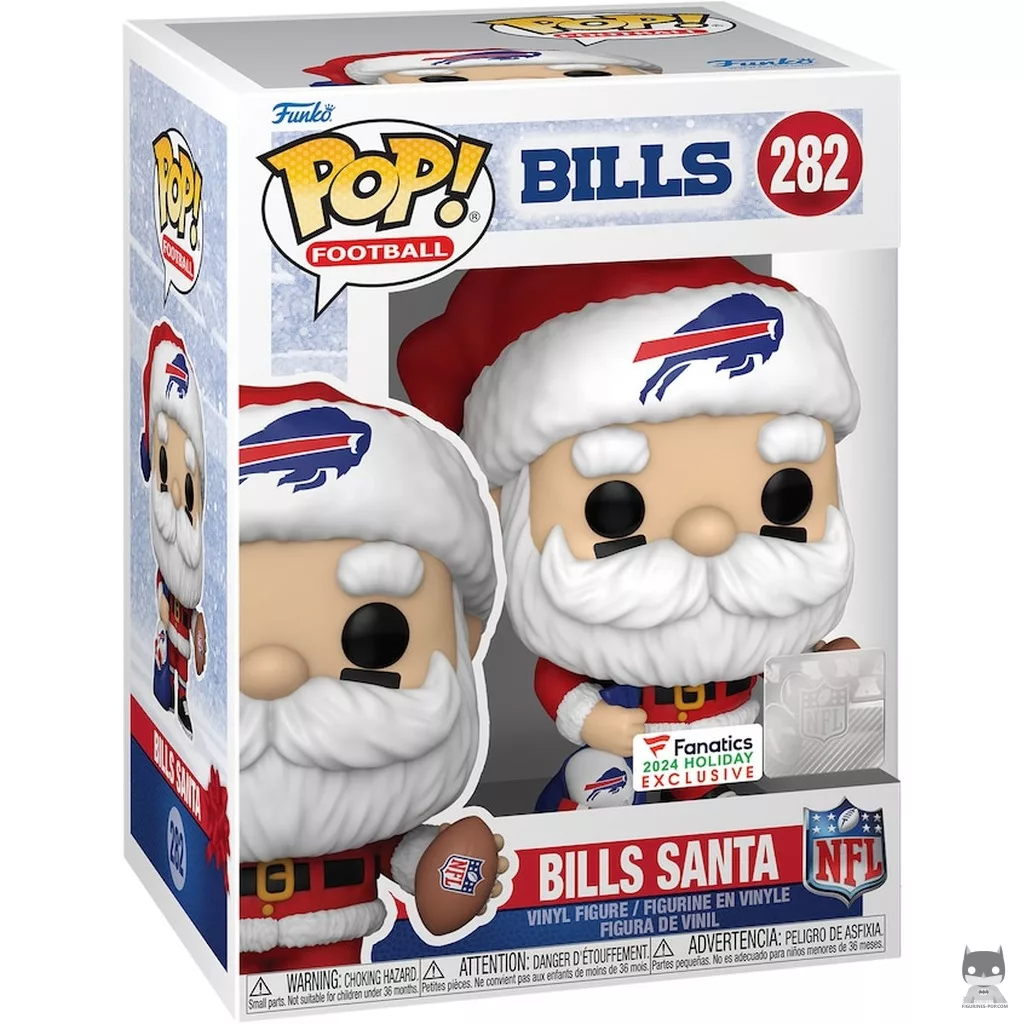 Figurine Funko POP Père Noël Buffalo Bills avec boîte