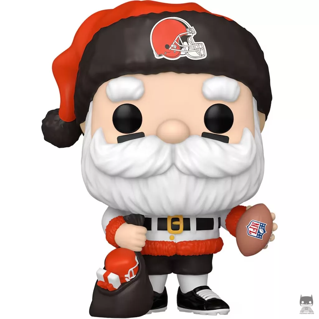 Figurine Funko POP Père Noël Cleveland Browns (NFL)