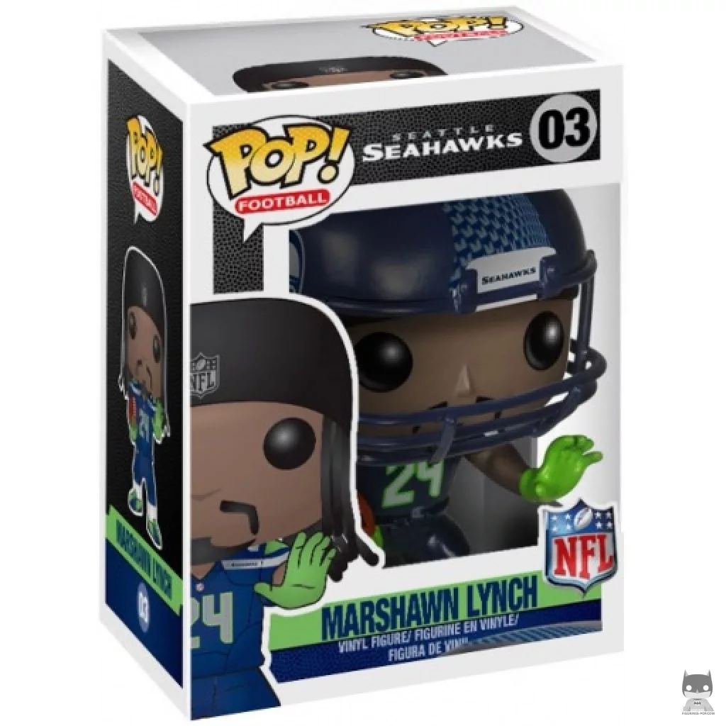 Figurine Funko POP Marshawn Lynch avec boîte
