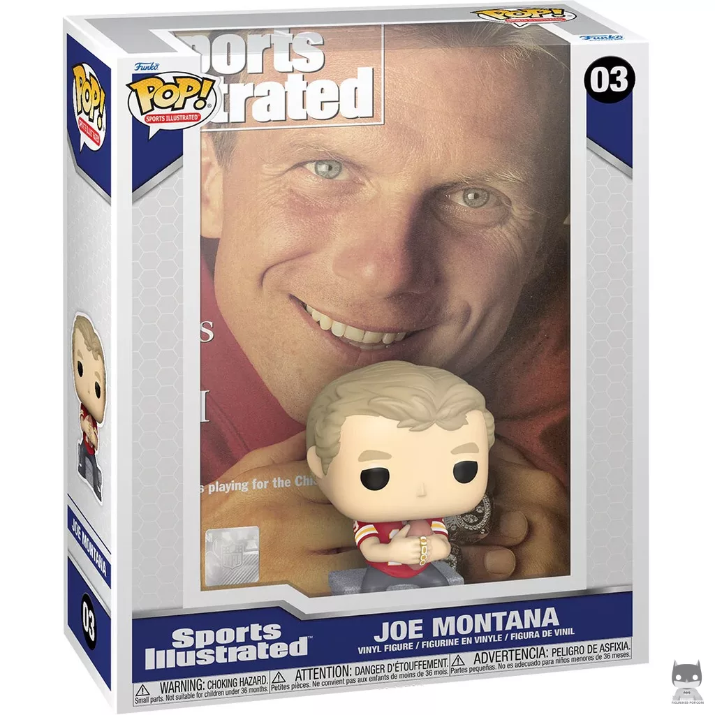 Figurine Funko POP Sports Illustrated Cover : Joe Montana avec boîte