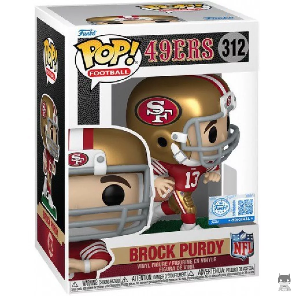 Figurine Funko POP Brock Purdy (49Ers) avec boîte