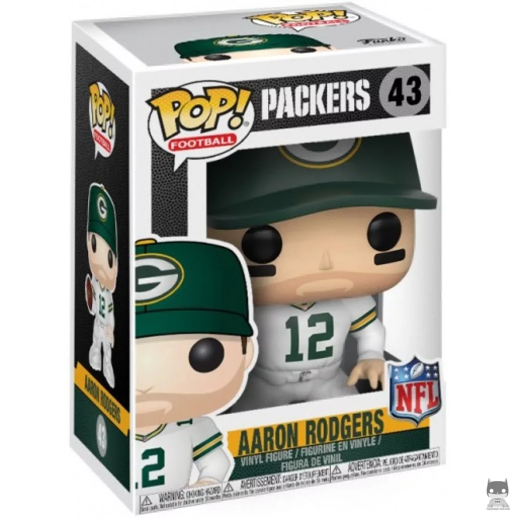 Figurine Funko POP Aaron Rodgers (Green Bay Color Rush) avec boîte