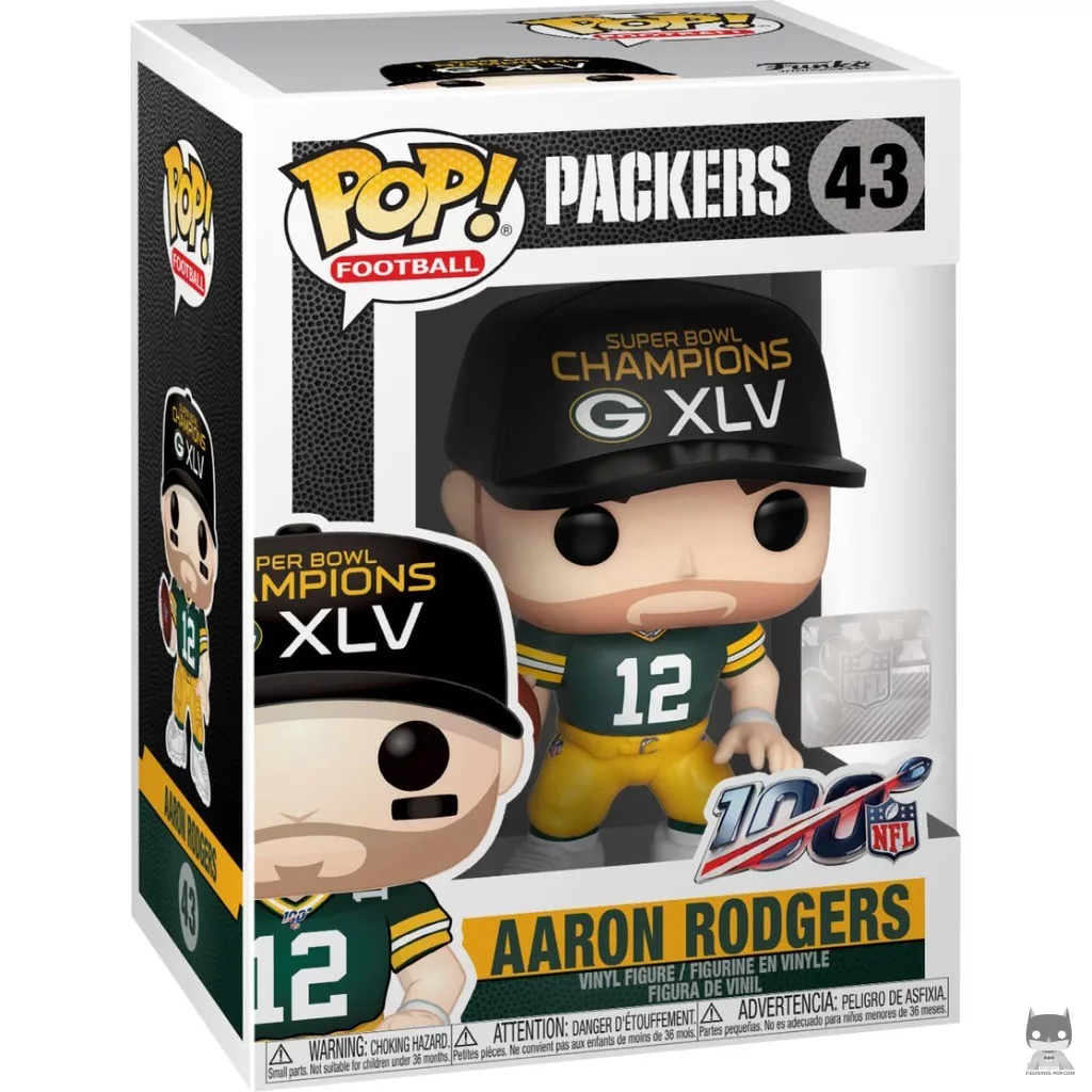 Figurine Funko POP Aaron Rodgers avec boîte