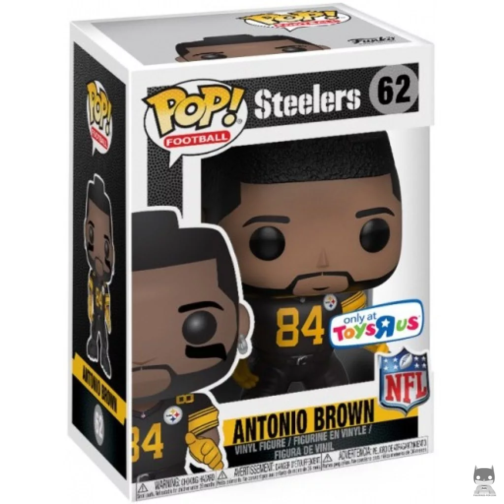 Figurine Funko POP Antonio Brown (Steelers Color Rush) avec boîte