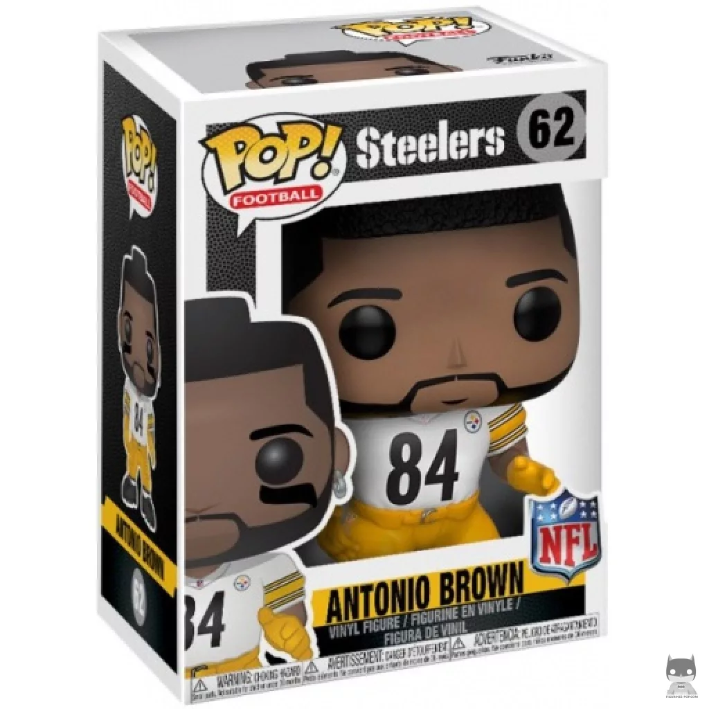 Figurine Funko POP Antonio Brown (Steelers White) avec boîte