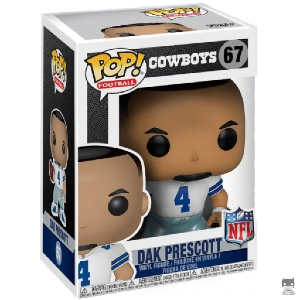 Figurine Funko POP Dak Prescott (Cowboys Home) avec boîte