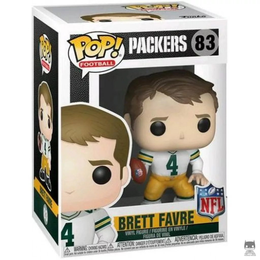 Figurine Funko POP Brett Favre (Maillot Extérieur) avec boîte