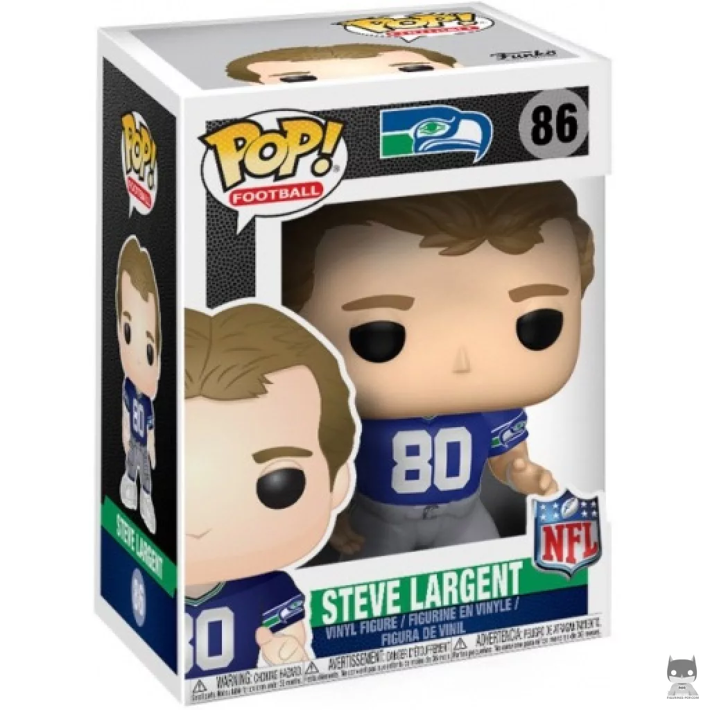 Figurine Funko POP Steve Largent (Seahawks Throwback) avec boîte