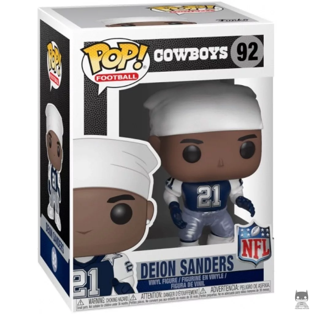 Figurine Funko POP Deion Sanders (Third Jersey) avec boîte