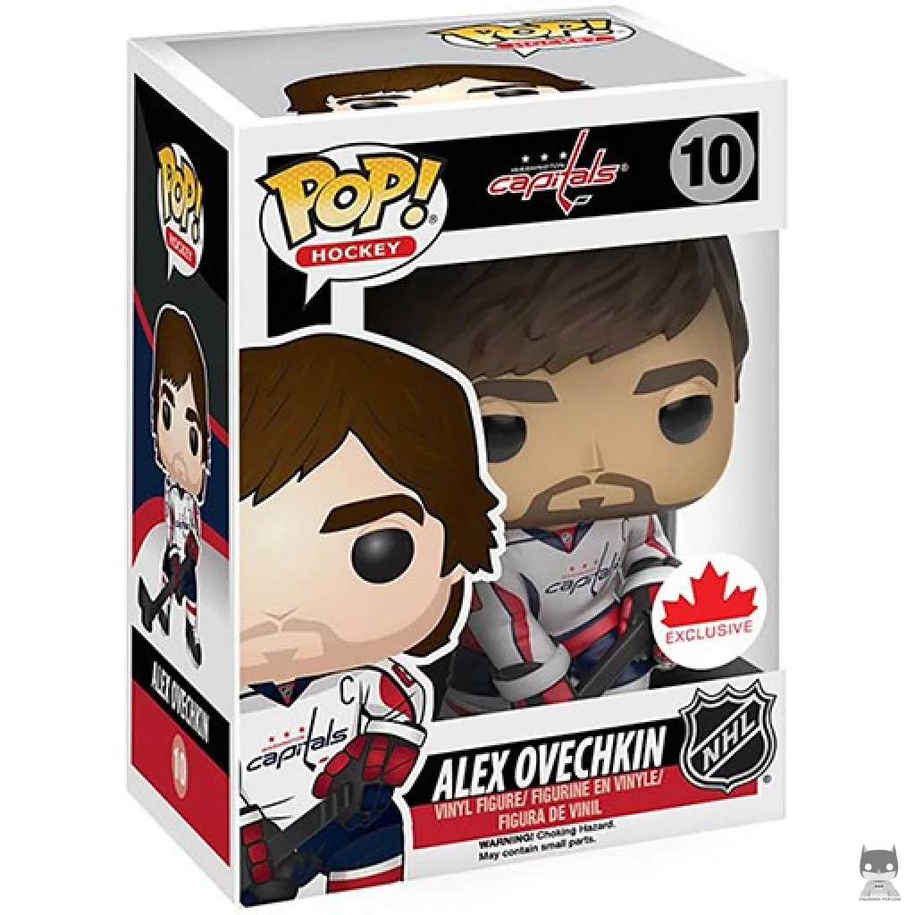 Figurine Funko POP Alex Ovechkin (Maillot Extérieur) avec boîte