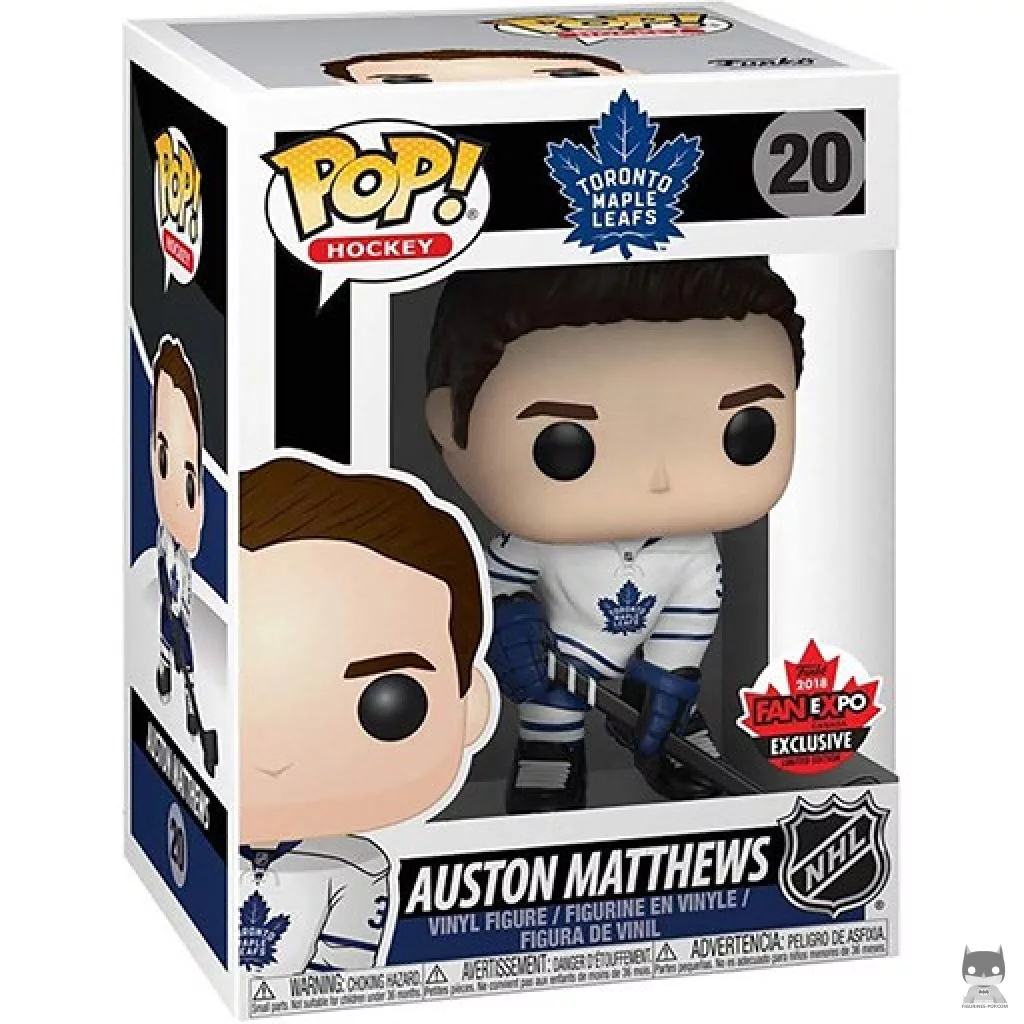 Figurine Funko POP Auston Matthews (Maillot Extérieur) avec boîte