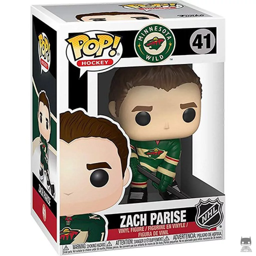 Figurine Funko POP Zach Parise avec boîte