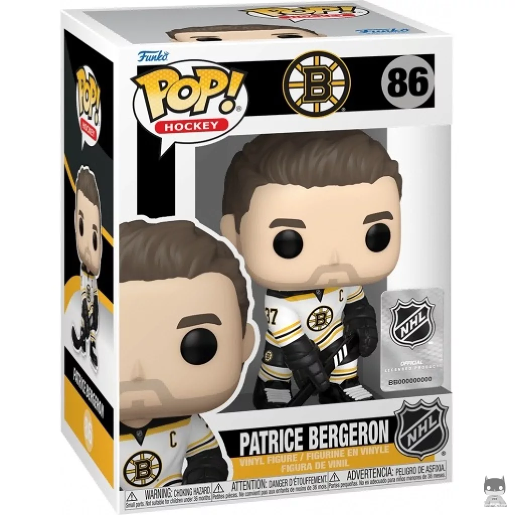Figurine Funko POP Patrice Bergeron avec boîte