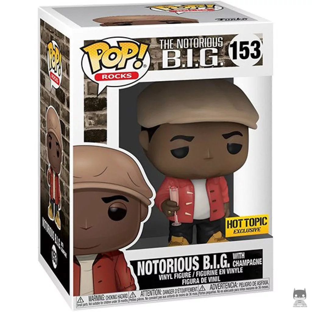 Figurine Funko POP Notorious B.I.G avec Champagne avec boîte