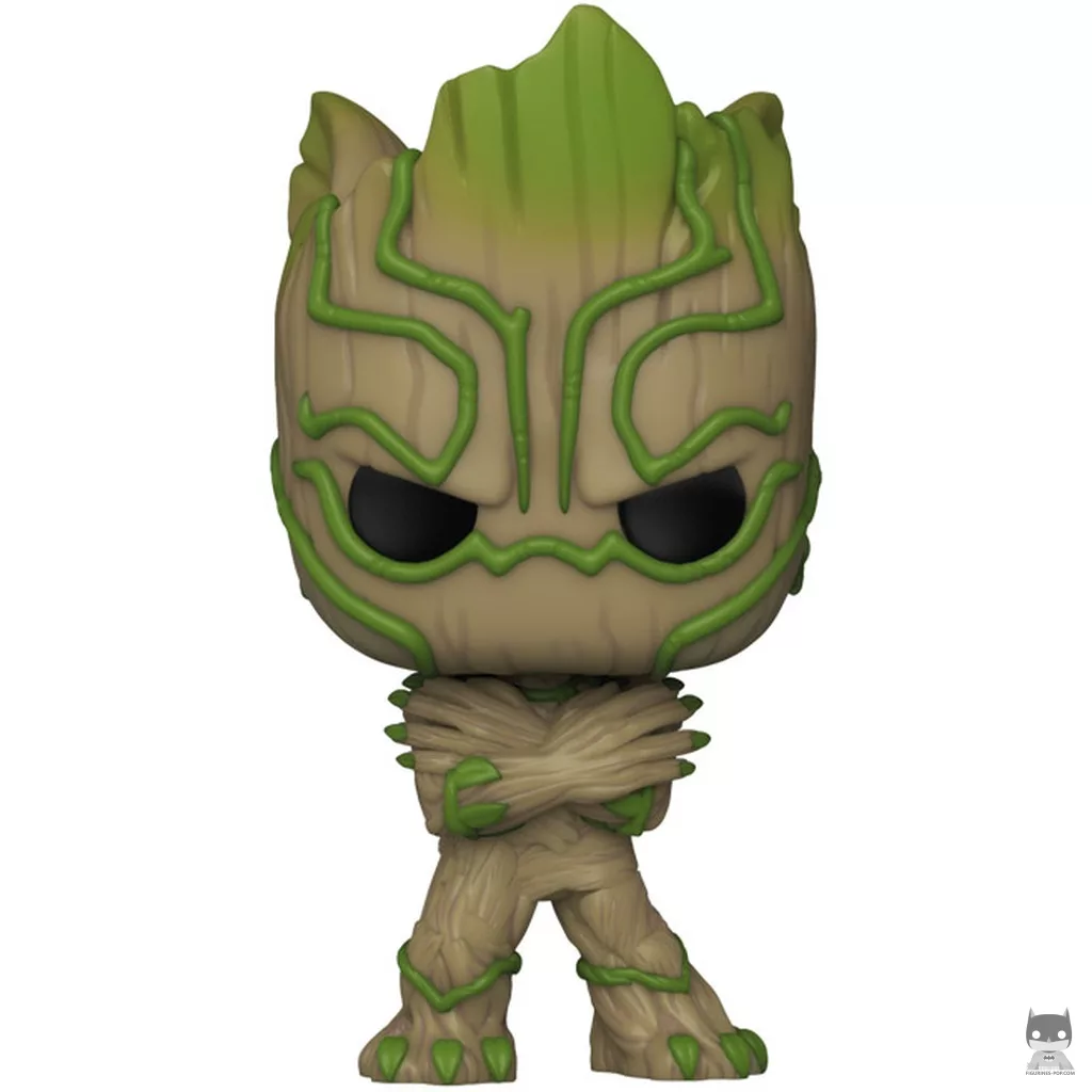 Figurine Funko POP Groot en Black Panther (Nous sommes Groot)