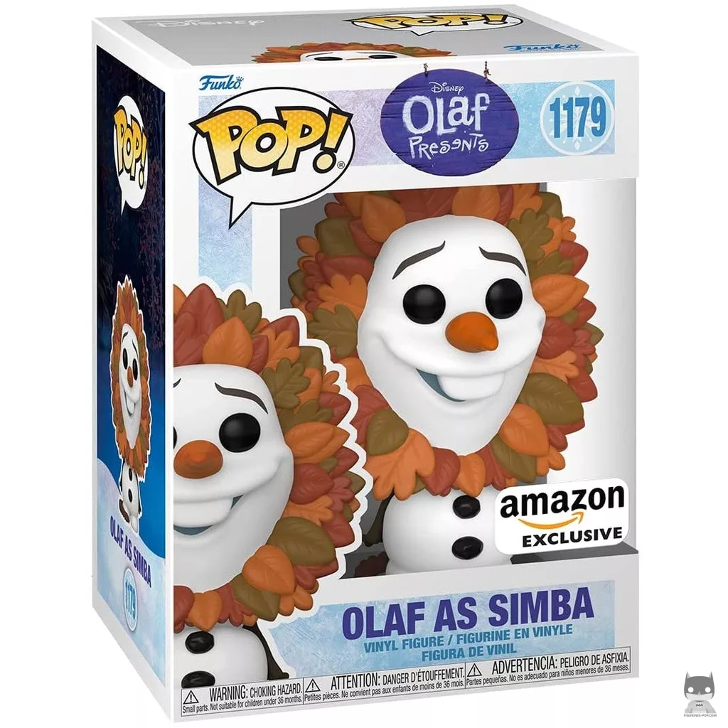 Figurine Funko POP Olaf en Simba avec boîte