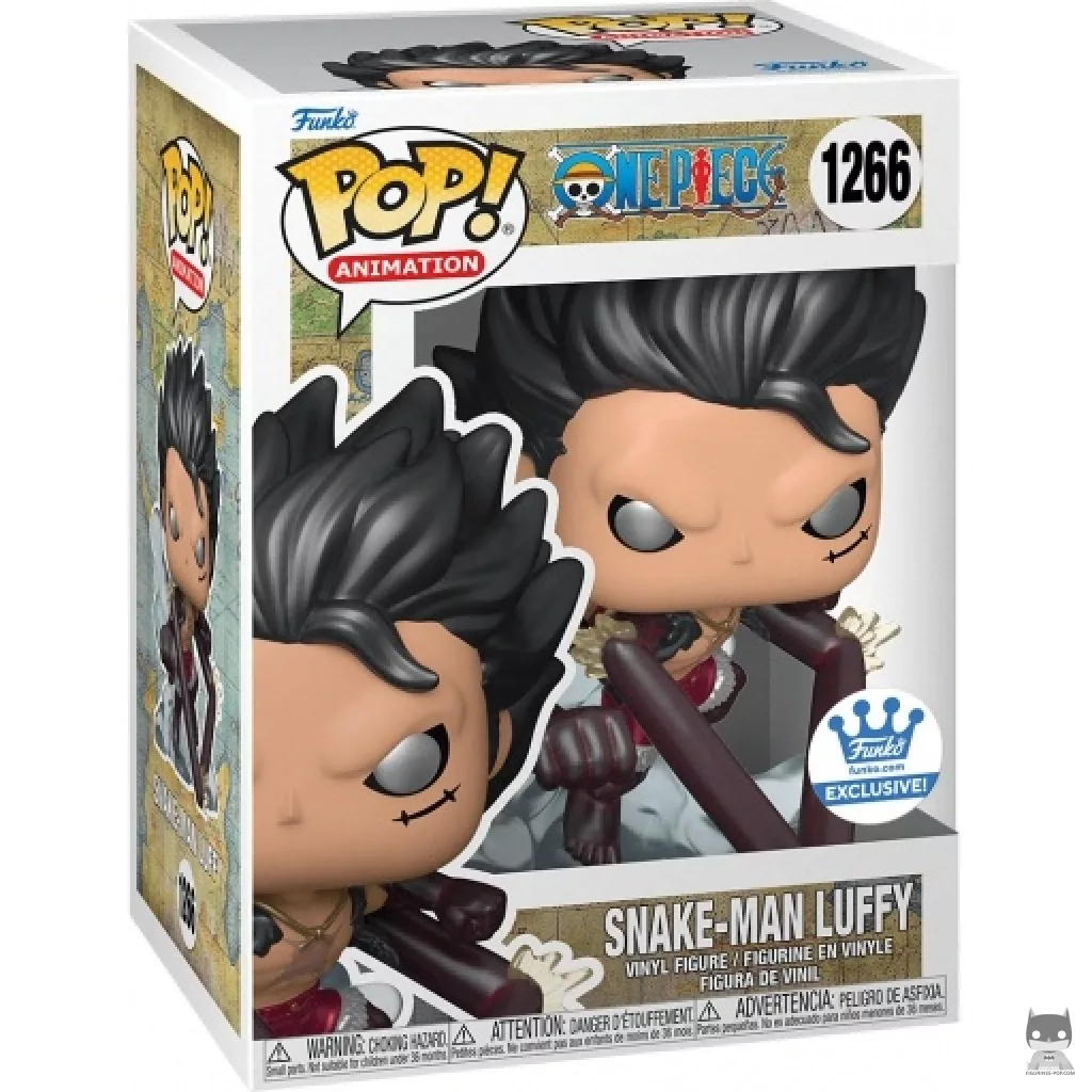 Figurine Funko POP Snake-Man Luffy (Metallic) avec boîte