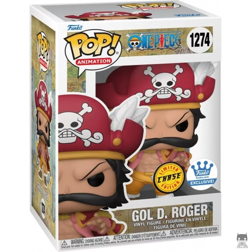 Figurine Funko POP Gol D. Roger (Chase) avec boîte