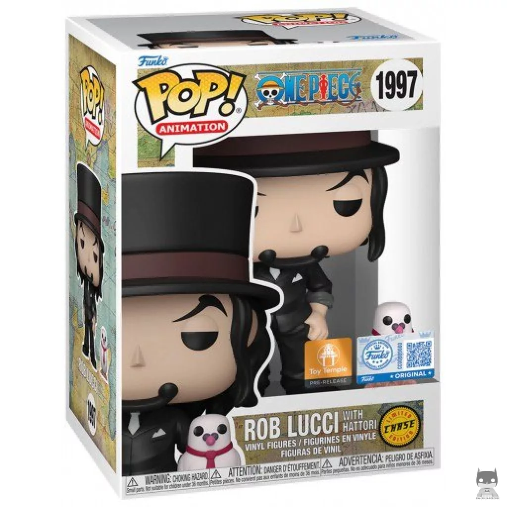 Figurine Funko POP Rob Lucci avec Hattori (Chase) avec boîte