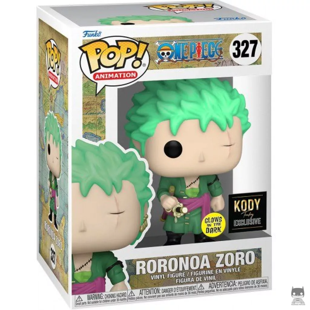 Figurine Funko POP Roronoa Zoro (Glow in the Dark) avec boîte