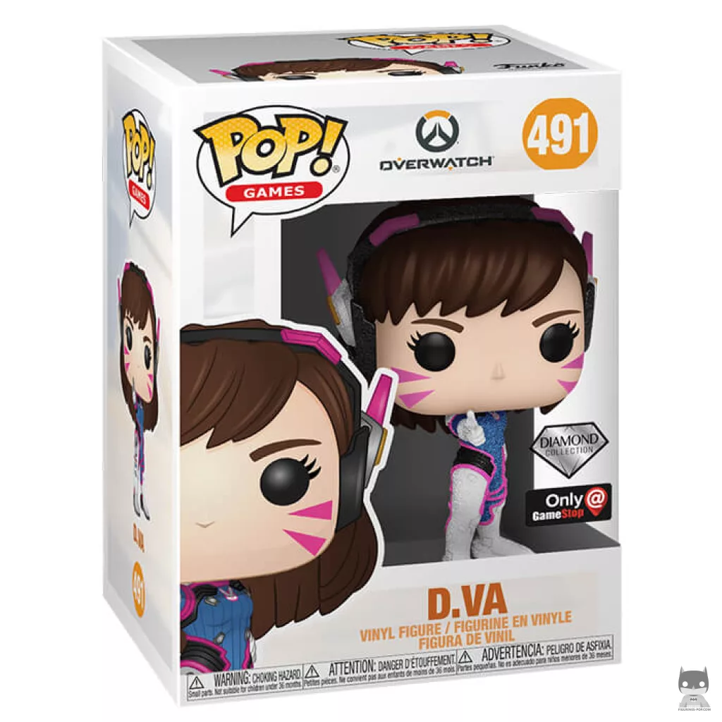 Figurine Funko POP D.Va (Diamond Glitter) avec boîte