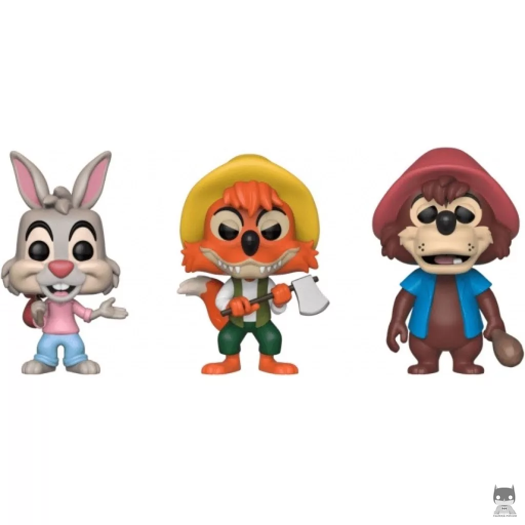 Figurine Funko POP Br'er Rabbit, Br'er Fox & Br'er Bear de Splash Mountain (Parcs Disney)
