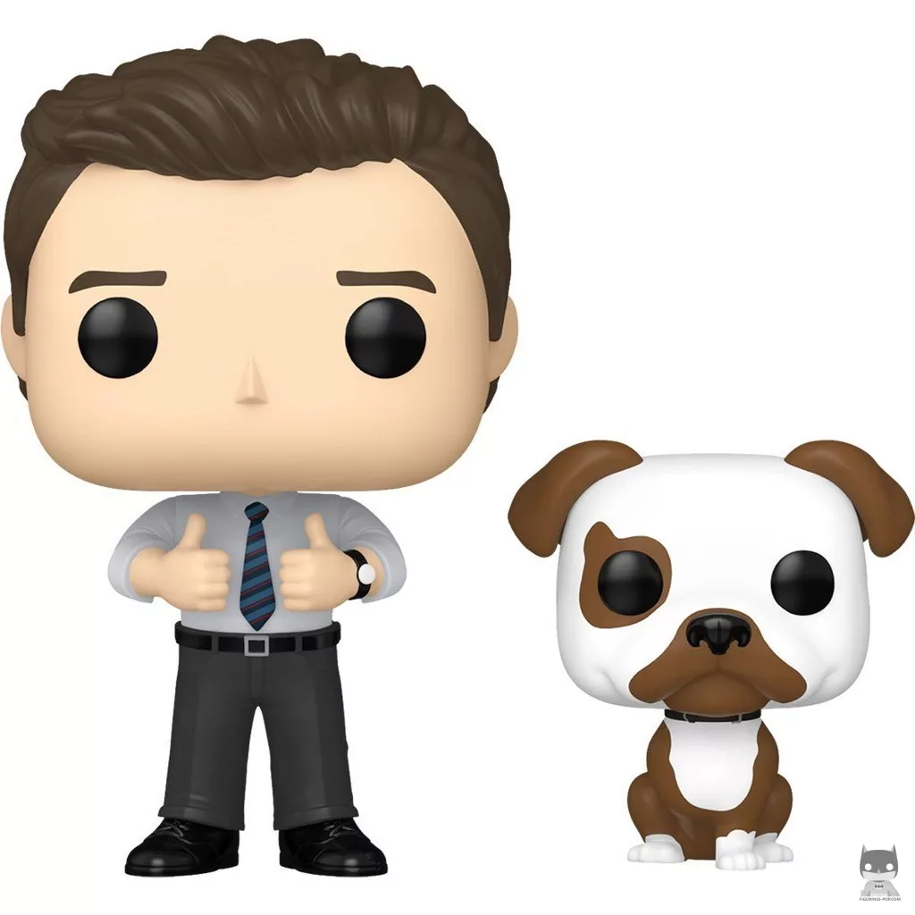 Figurine Funko POP Chris Traeger avec Champion (Parcs et Loisirs)