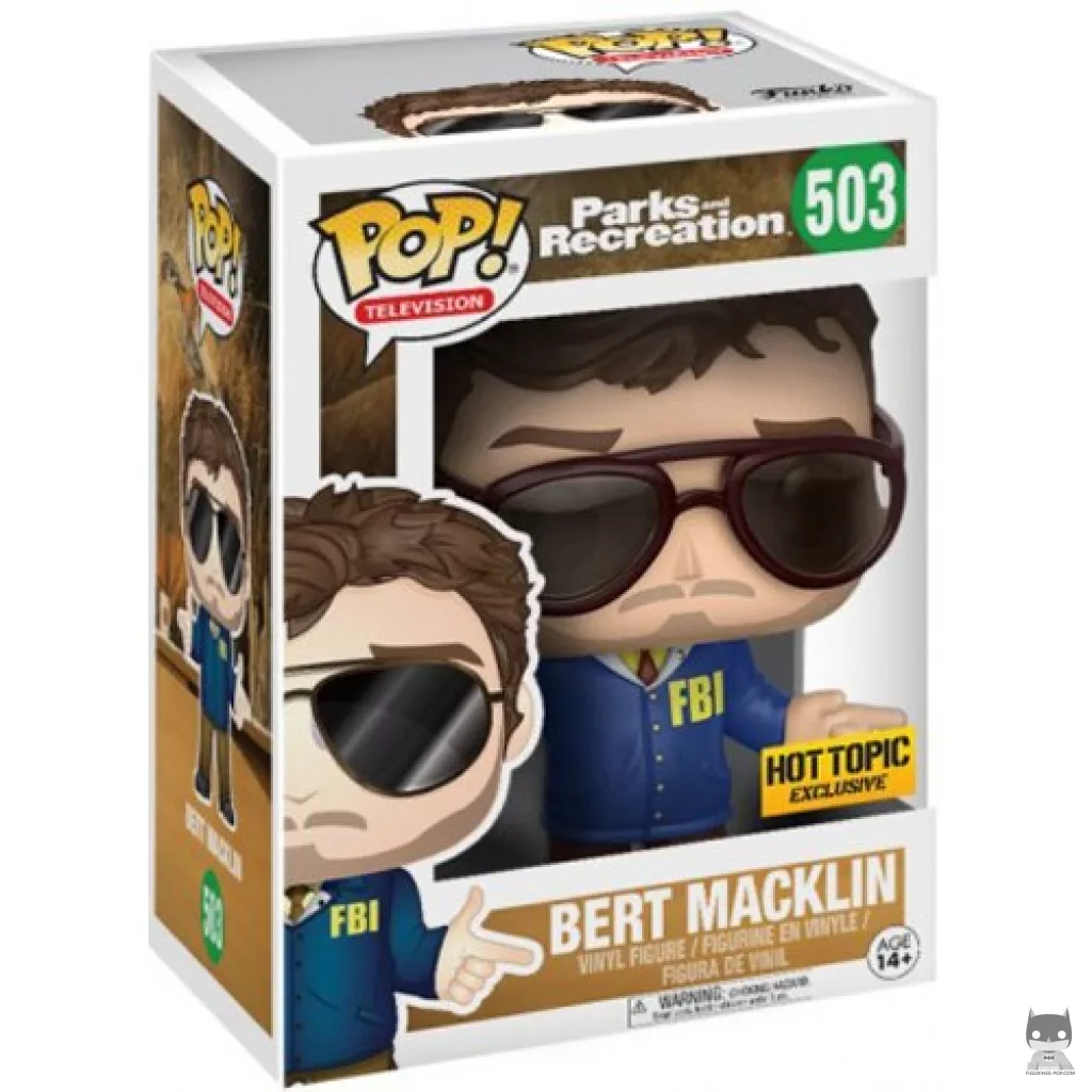 Figurine Funko POP Andy Dwyer (en Bert Macklin) avec boîte