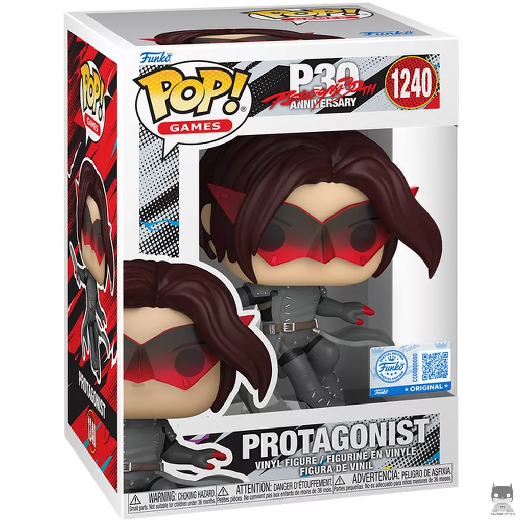 Figurine Funko POP Protagoniste (Persona 5: The Phantom X) (30e anniversaire) avec boîte