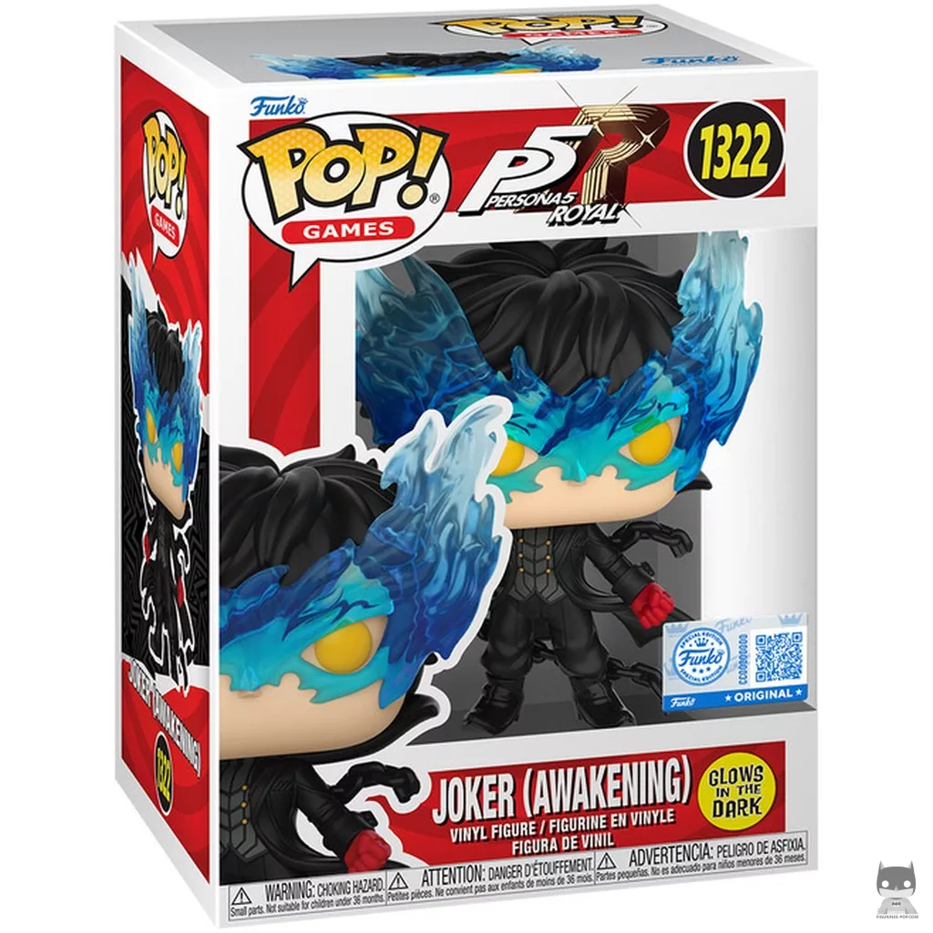 Figurine Funko POP Joker (Éveil & Glow in the Dark) avec boîte
