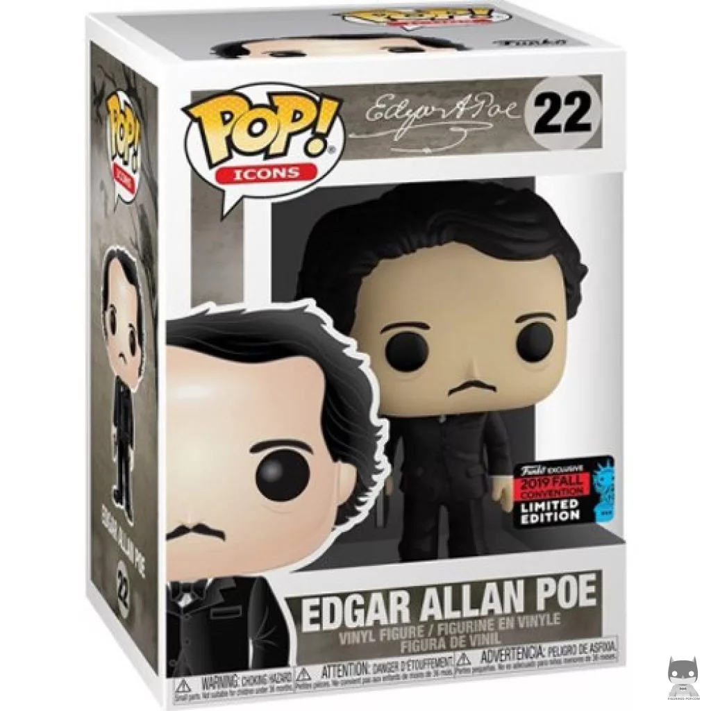 Figurine Funko POP Edgar Allan Poe avec boîte
