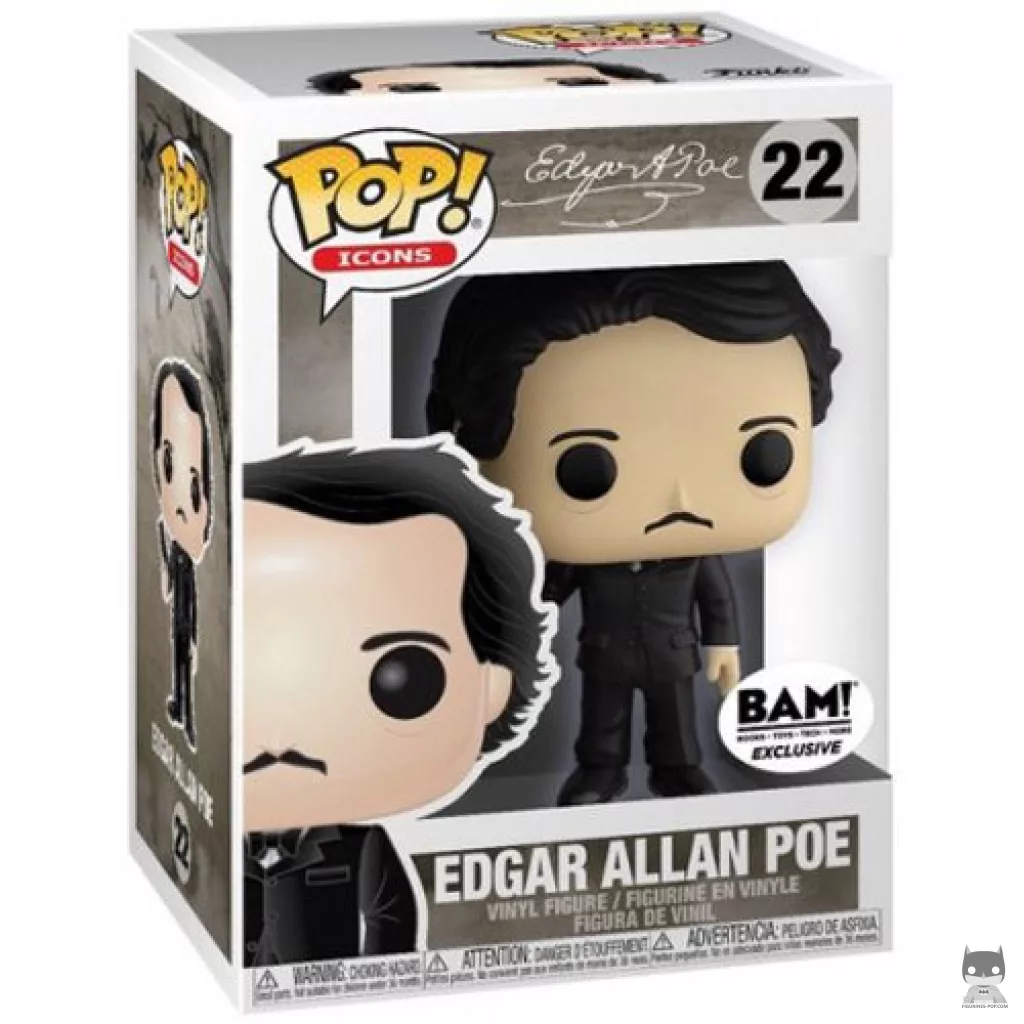 Figurine Funko POP Edgar Allan Poe avec boîte