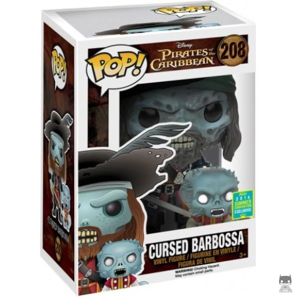 Figurine Funko POP Barbossa Maudit avec Singe avec boîte
