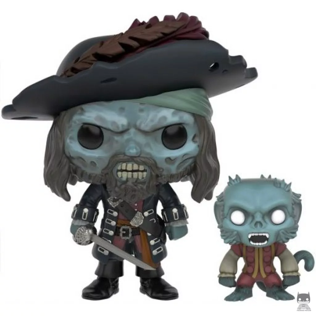 Figurine Funko POP Barbossa Maudit avec Singe (Pirates des Caraïbes)