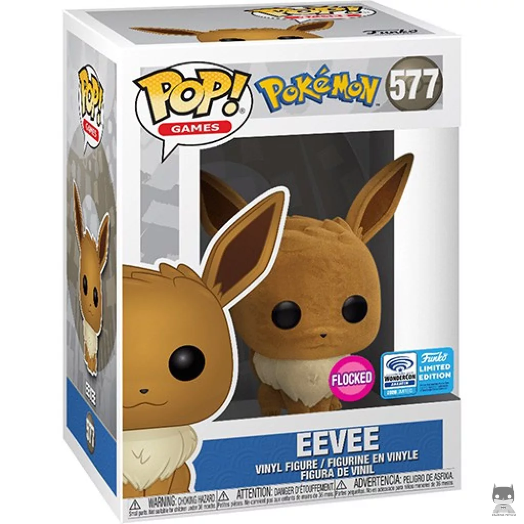 Figurine Funko POP Evoli (Flocked) avec boîte