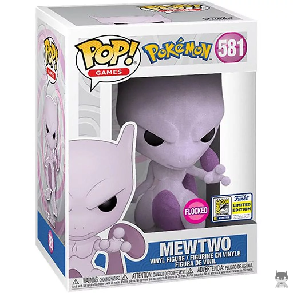 Figurine Funko POP Mewtwo (Flocked) avec boîte