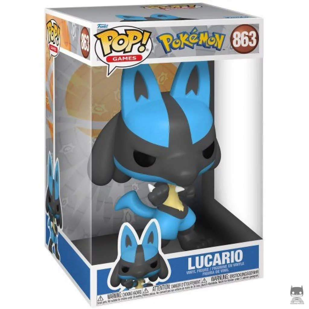 Figurine Funko POP Lucario (Supersized) avec boîte