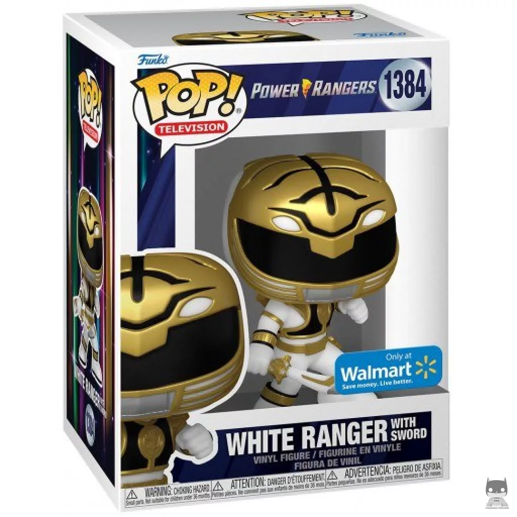 Figurine Funko POP Rangers Blanc avec Épée avec boîte