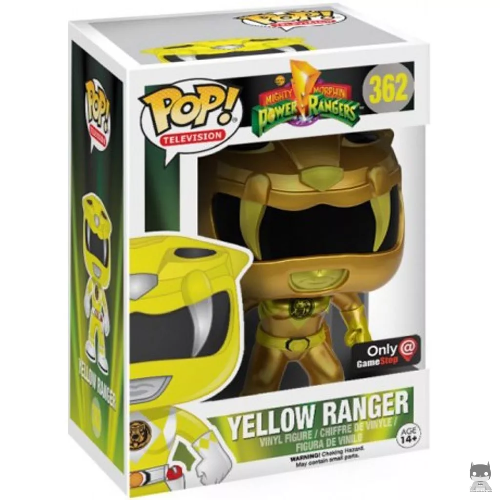 Figurine Funko POP Ranger Jaune (Doré) avec boîte