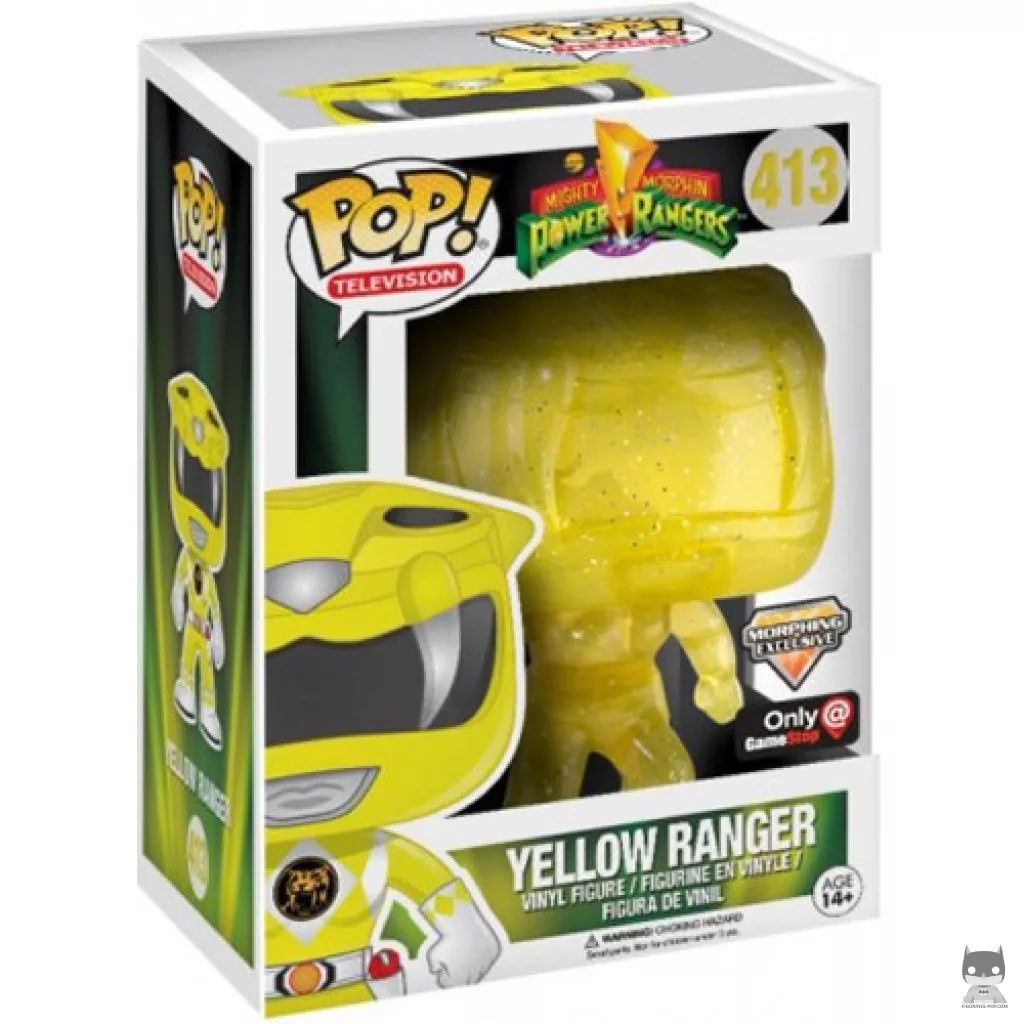 Figurine Funko POP Ranger Jaune (Téléportation) avec boîte