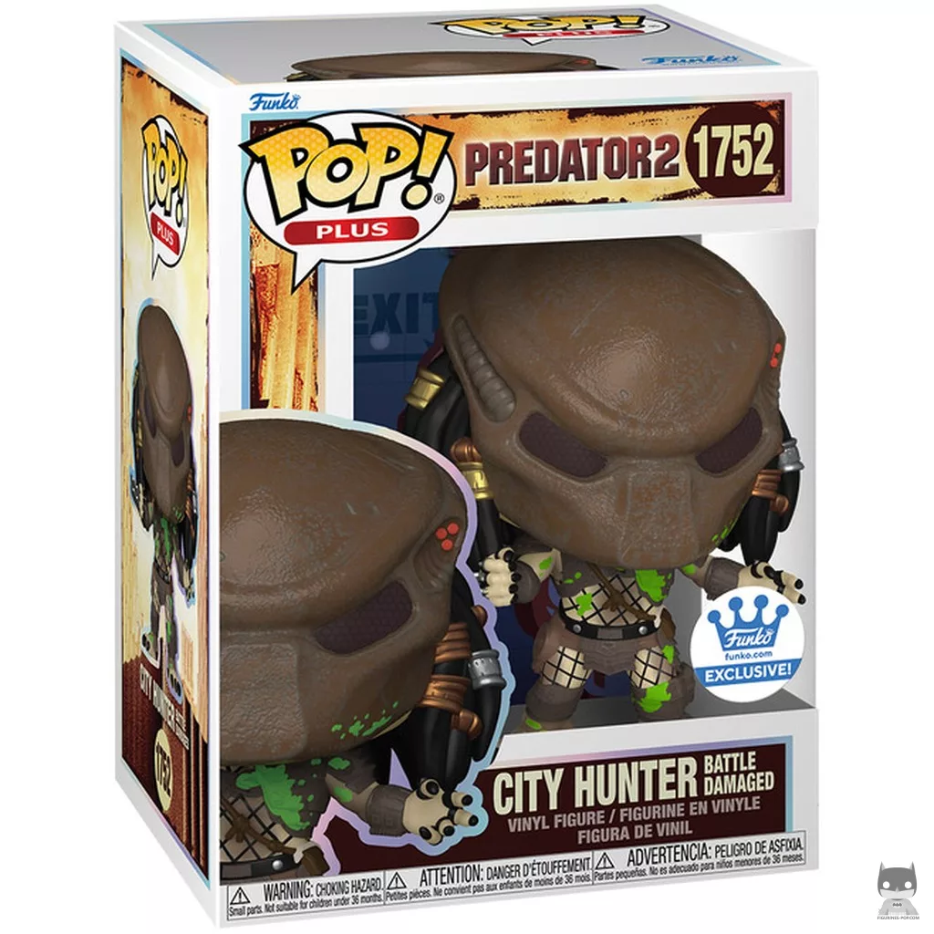 Figurine Funko POP City Hunter endommagé avec boîte