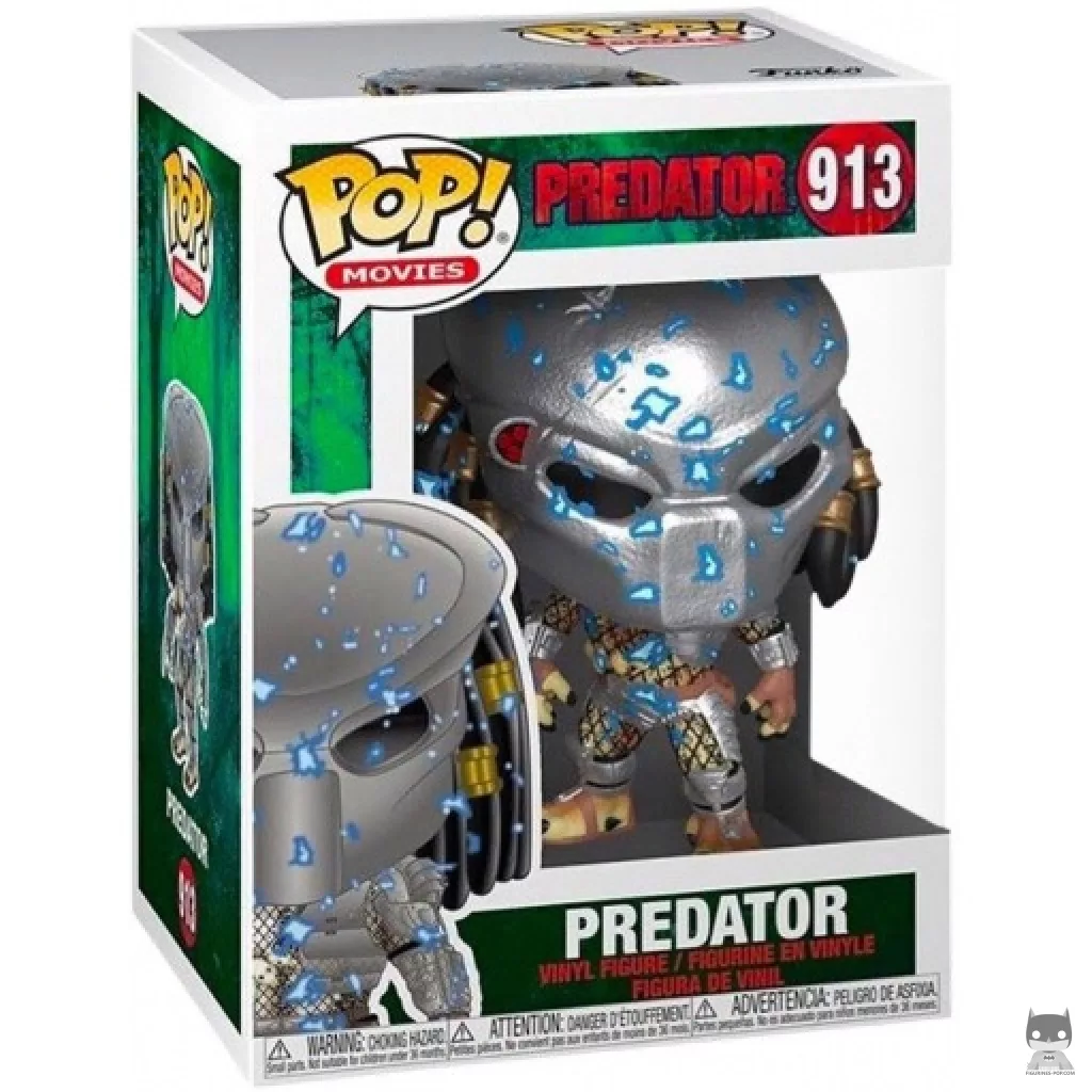 Figurine Funko POP Predator avec armure électrique bleue avec boîte
