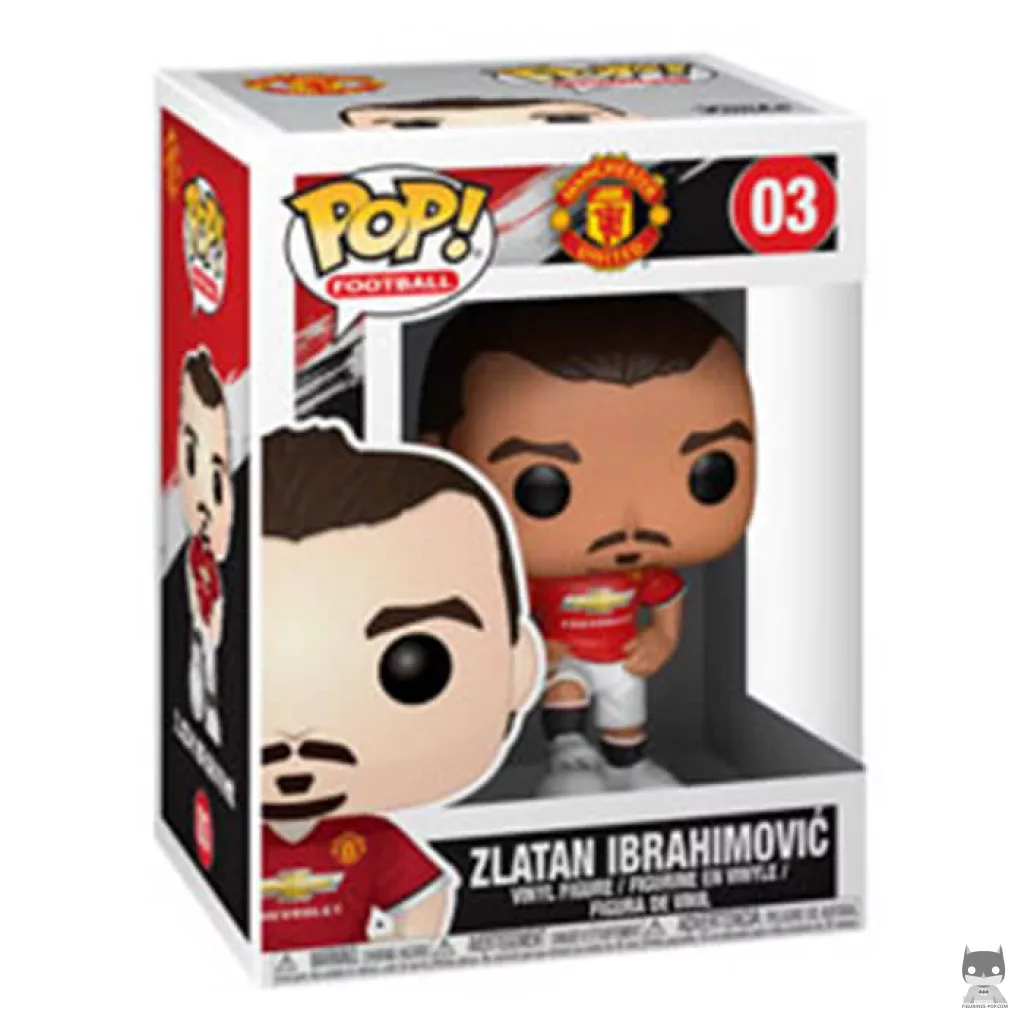 Figurine Funko POP Zlatan Ibrahimovic (Manchester United) avec boîte