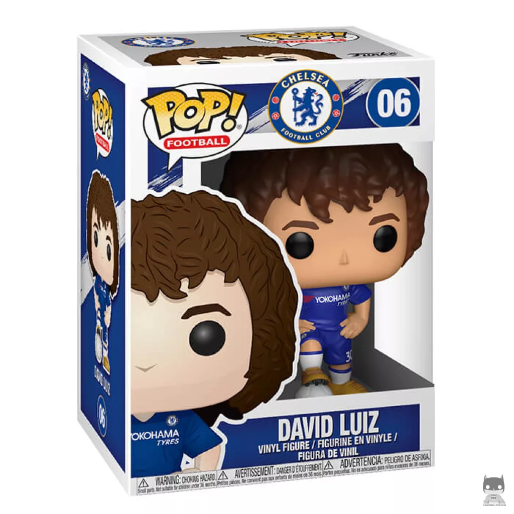 Figurine Funko POP David Luiz (Chelsea) avec boîte