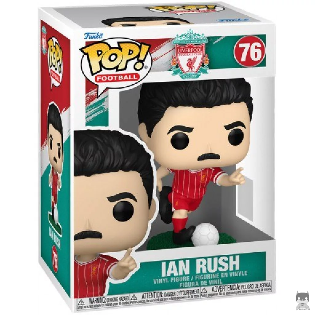 Figurine Funko POP Ian Rush (Liverpool) avec boîte