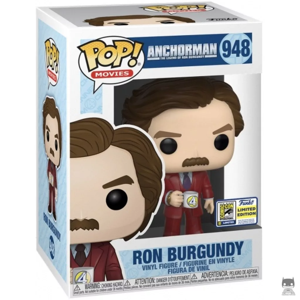 Figurine Funko POP Ron Burgundy avec boîte