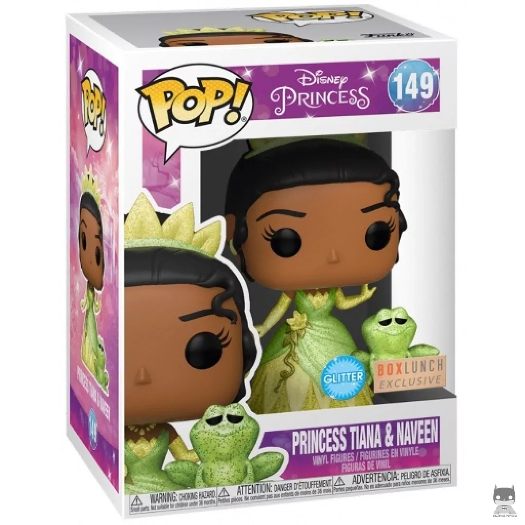 Figurine Funko POP Princesse Tiana & Grenouille (Glitter) avec boîte