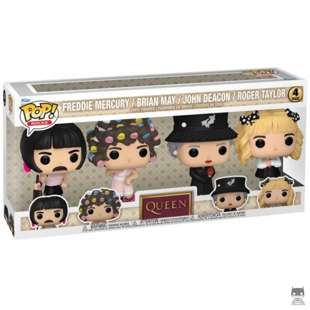 Figurine Funko POP I Want To Break Free (Freddie Mercury, Brian May, John Deacon & Roger Taylor) avec boîte