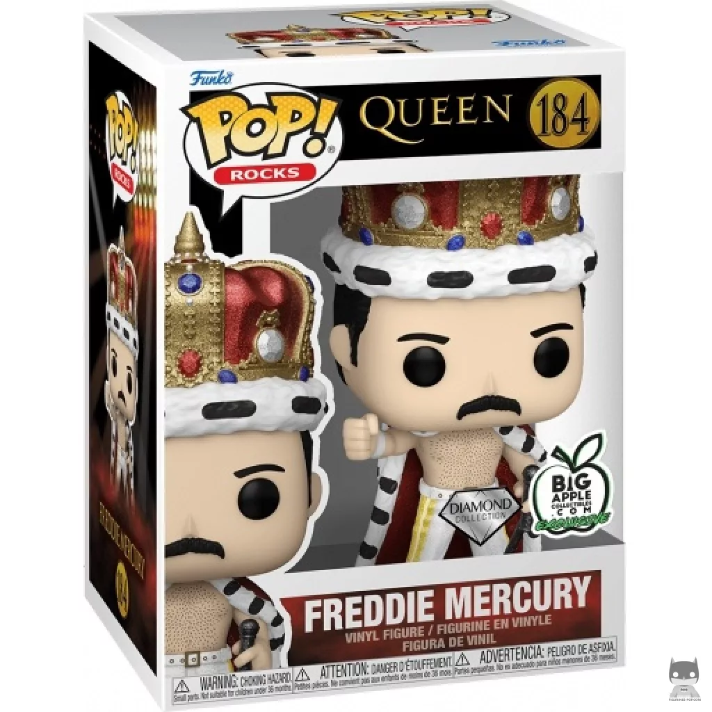 Figurine Funko POP Freddie Mercury (Diamond Glitter) avec boîte