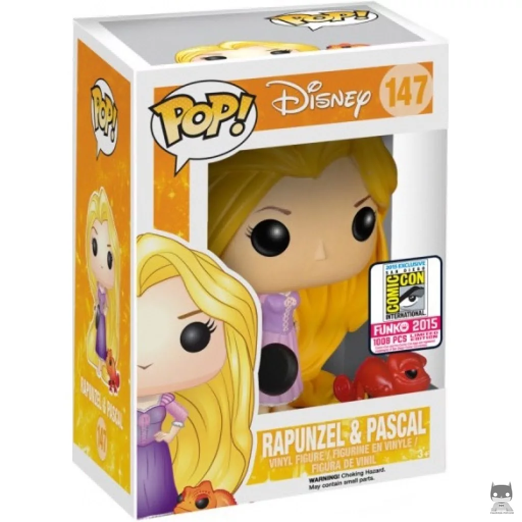 Figurine Funko POP Raiponce & Pascal (Rouge) avec boîte